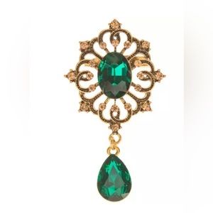 New vintage rhinestone brooch